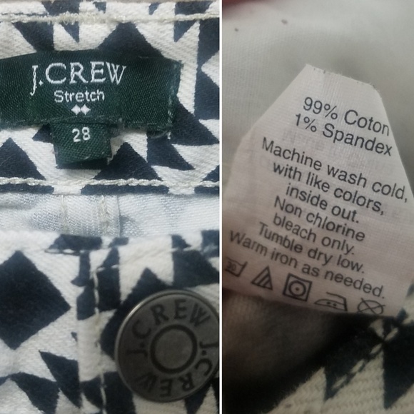 J. Crew | Aztec Print Stretch Skinny Jeans 28 - Picture 7 of 8